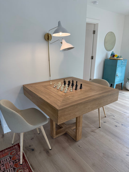 Minnetonka Reversible Board/Chess Game Table