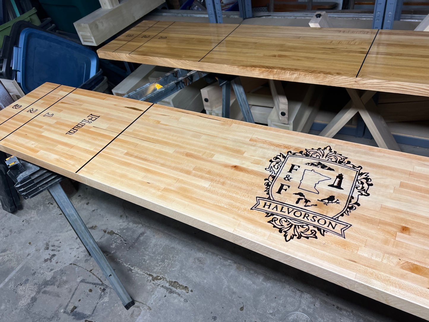 Shuffleboard Surface Customization