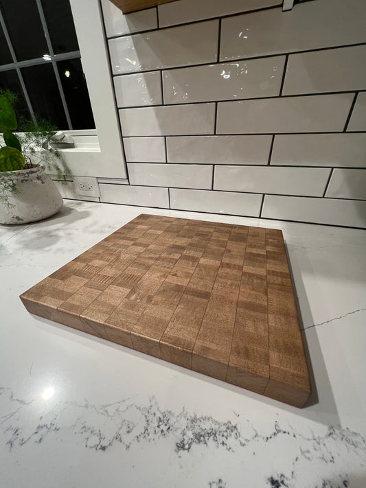 The Driftwood: end grain cutting board